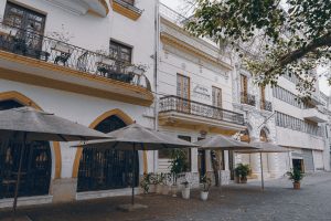 Banisters and courtyards in Santo Domingo, Dominican Republic