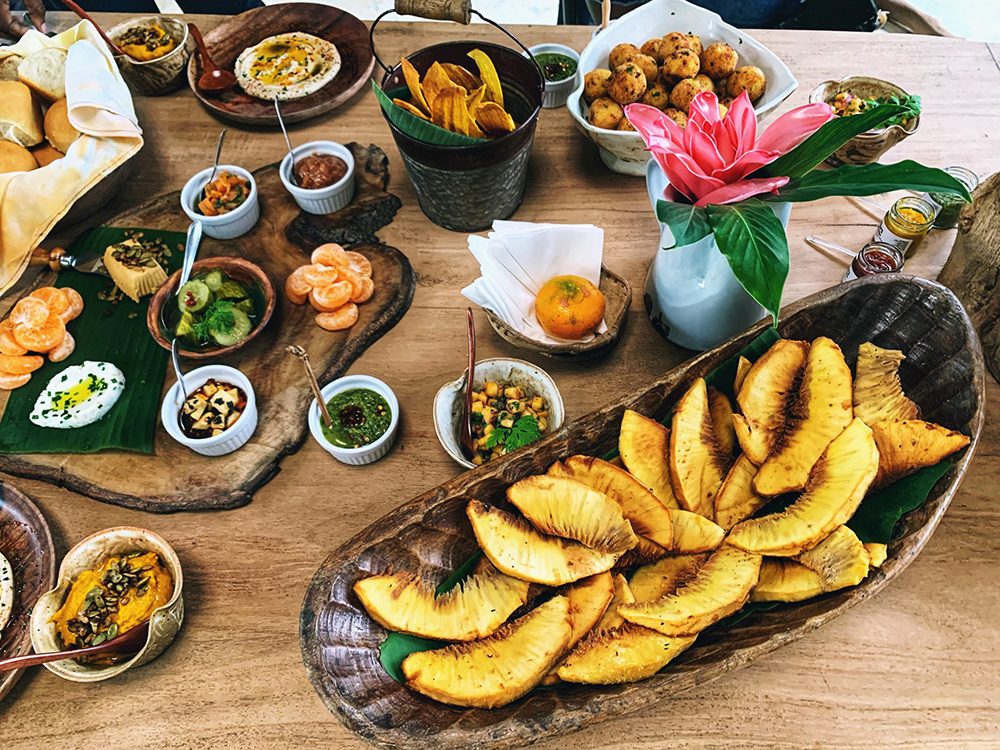 The mezze spread at Stush in the Bush