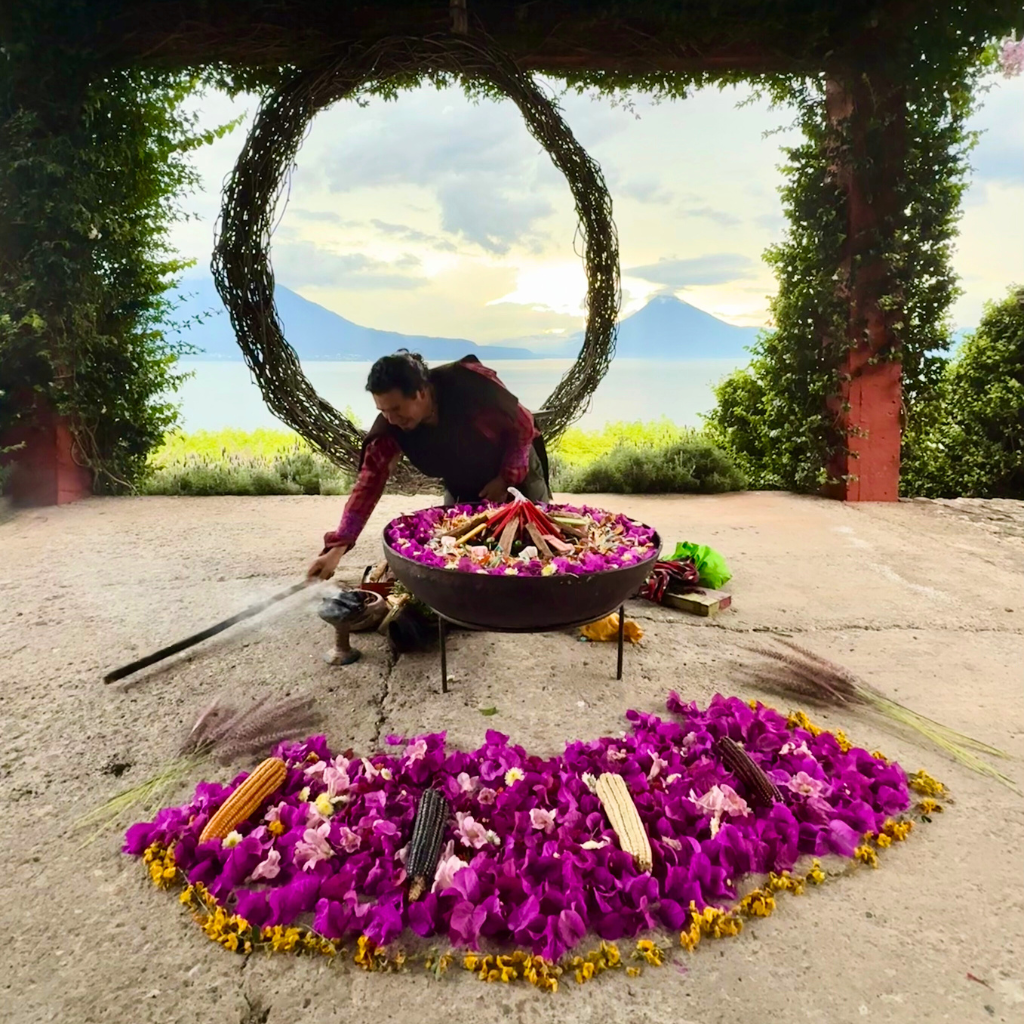 Guatemala Shaman ritual Lago Atitlan