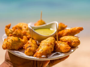 salt cod fritters Guadeloupe