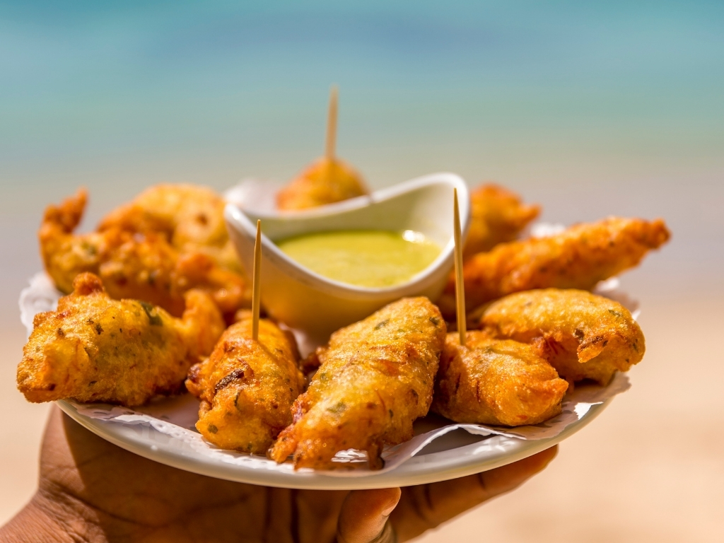 salt cod fritters Guadeloupe