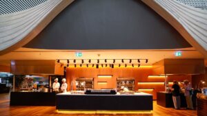 Turkish Airlines Istanbul Lounge dining stations